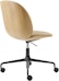 Gubi - Beetle Meeting Chair coussin frontal avec roulettes - 2 - Aperçu