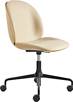 Gubi - Beetle Meeting Chair coussin frontal avec roulettes - 1