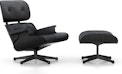 Vitra - Black Lounge Chair & Ottoman - 1 - Preview