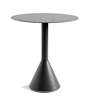 HAY - Table ronde Palissade Cone - carbone - Ø 60 cm - 1