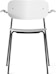 Audo - Co Dining Chair Plastic met armleuningen - 3 - Preview