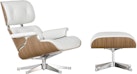Vitra - White Lounge Chair & Ottoman - 6 - Aperçu