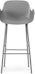 Normann Copenhagen - Chaise de bar Form structure acier avec accoudoirs - 2 - Aperçu