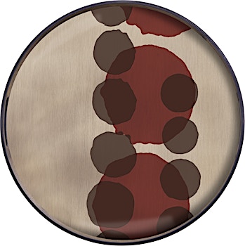 Ethnicraft - Layered Dots Glastablett - 1 Ethnicraft - Layered Dots Glastablett - 1