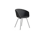 HAY - About A Chair AAC 27 - bezogene Sitzschale - Gestell schwarz pulverbeschichtet - 1