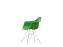 Vitra - DAR met zitkussen - 46 cm - nieuwe hoogte (standaard) - green - Hopsak - rood/cognac - 6