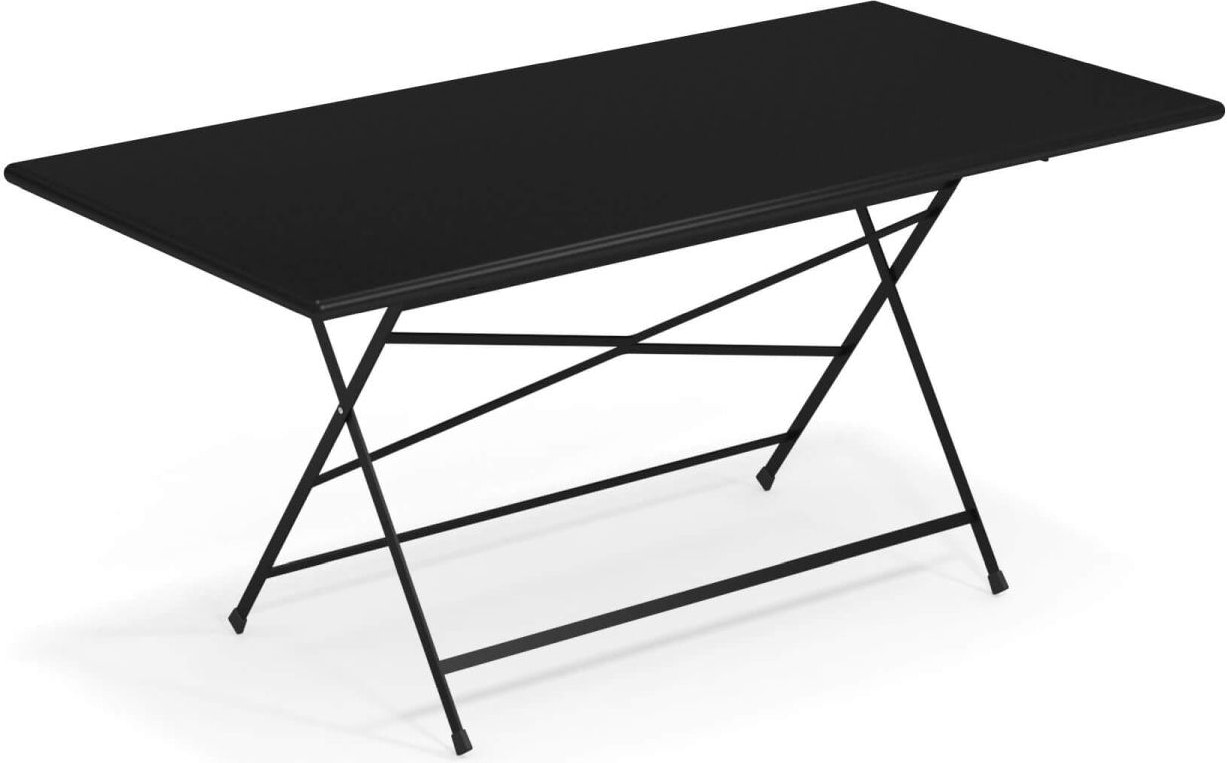 TABLE PLIANTE ARC EN CIEL, 110X70, Noir de EMU