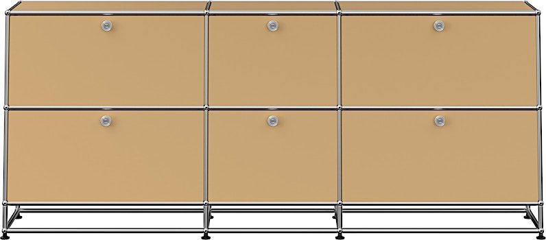 USM Haller - Sideboard 3x2 - 6 Klappen und Sockel - 1