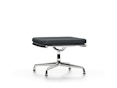 Vitra - EA 223 Soft Pad Chair, Gestell poliert, Filzgleiter Hartboden - Vitra Leder 67 asphalt - 1
