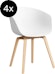 HAY - 4er set About a Chair AAC 22 - white 2.0 - Eiche geseift - Standardgleiter - 1 - Vorschau