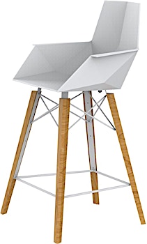 Vondom - FAZ Wood Thekenhocker mit Armlehne - 1 Vondom - FAZ Wood Thekenhocker mit Armlehne - 1