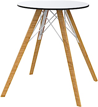 Vondom - FAZ Wood Esstisch rund - 1 Vondom - FAZ Wood Esstisch rund - 1