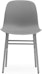 Design Outlet - Normann Copenhagen - Chaise Form avec structure en métal - gris - 1 - Aperçu