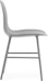 Design Outlet - Normann Copenhagen - Form Stuhl mit Metallgestell - grau (Retournr. 212259) - 2 - Vorschau