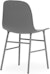 Design Outlet - Normann Copenhagen - Form Stuhl mit Metallgestell - grau - 4 - Vorschau