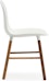 Design Outlet - Normann Copenhagen - Chaise Form avec structure en bois - Noyer - blanc - 3 - Aperçu