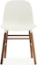 Design Outlet - Normann Copenhagen - Chaise Form avec structure en bois - Noyer - blanc - 4 - Aperçu