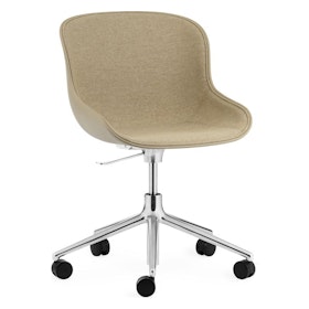 Normann Copenhagen - Hyg Drehstuhl mit Rollen Frontpolsterung Normann Copenhagen - Hyg Drehstuhl mit Rollen Frontpolsterung