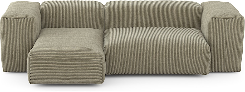 vetsak - Two Module Chaise Sofa Cord Velours 209 x 115 cm - 1 vetsak - Two Module Chaise Sofa Cord Velours 209 x 115 cm - 1