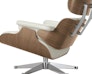 Vitra - White Lounge Chair & Ottoman - 2 - Preview