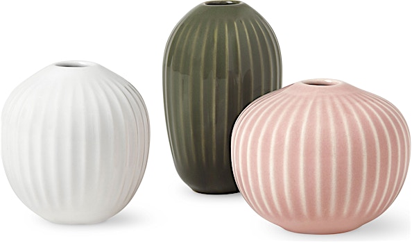 Kähler Design - Hammershøi Miniatur Vase 3er Set - 1 Kähler Design - Hammershøi Miniatur Vase 3er Set - 1