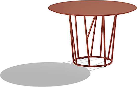 Fast - Table ronde haute Wild - terracotta - 1