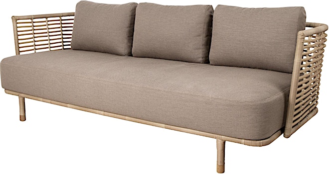 Cane-line Outdoor - Sense 3-Sitzer Sofa - Natural - 1