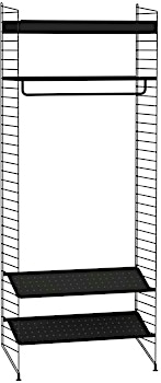 String Furniture - Flur Garderobe Regalsystem klein Bundle L - 1 String Furniture - Flur Garderobe Regalsystem klein Bundle L - 1