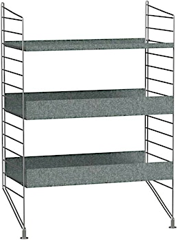 String Furniture - Regal einteilig Outdoor Bundle B - verzinkt - 1 String Furniture - Regal einteilig Outdoor Bundle B - verzinkt - 1