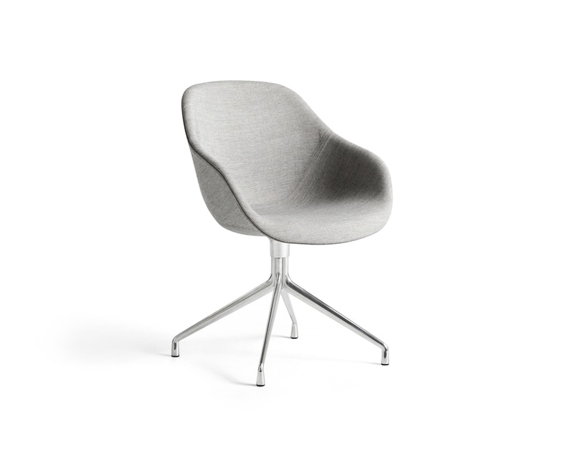 HAY - About A Chair AAC 121 - Bezug: Kvadrat Remix 163  Gestell: Aluminium - gepolstert - 1