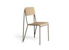 HAY - Petit Standard Stuhl - Schale Eichenfurnier lackiert - Gestell clay