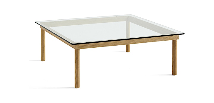Design Outlet - HAY - Kofi Beistelltisch quadratisch - clear glass - 100 x 100 cm - Gestell Eiche - 1 Design Outlet - HAY - Kofi Beistelltisch quadratisch - clear glass - 100 x 100 cm - Gestell Eiche - 1