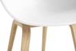 HAY - 4er set About a Chair AAC 22 - white 2.0 - Eiche wasserbasiert lackiert - Standardgleiter - 6 - Vorschau