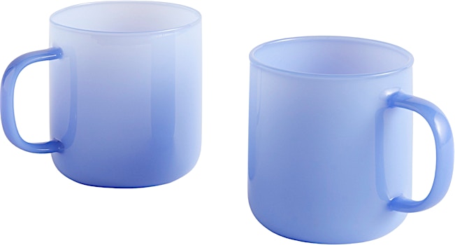 HAY - Borosilicate Mug Becher 2er Set - jade light blue - 1