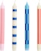 HAY - Pattern Kerze 4er Set - pink/red/blue - 1 - Vorschau