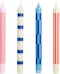 HAY - Pattern Kerze 4er Set - pink/red/blue - 1 - Vorschau