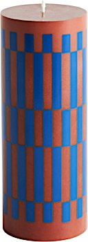 HAY - Column Candle Medium - bruin/blauw - 1