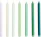 HAY - Gradient Kerze 7er Set - greens - 1 - Vorschau