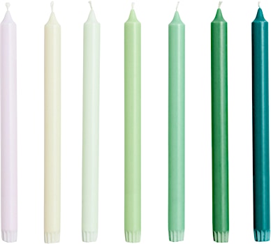 HAY - Gradient Kaarsen Set van 7 - greens - 1