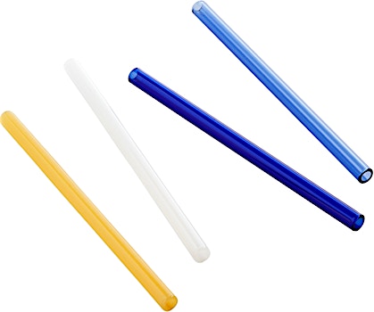 HAY - Set de 4 pailles en verre Sip Straw  - HAYSipStrawCocktail - 1