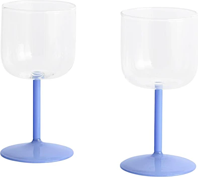 HAY Tint Weinglas 2er Set - Clear and jade light blue kaufen