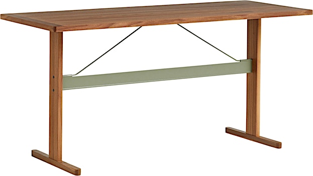 HAY - Passerelle High Table - Walnuss lackiert/ thymiangrün - 1