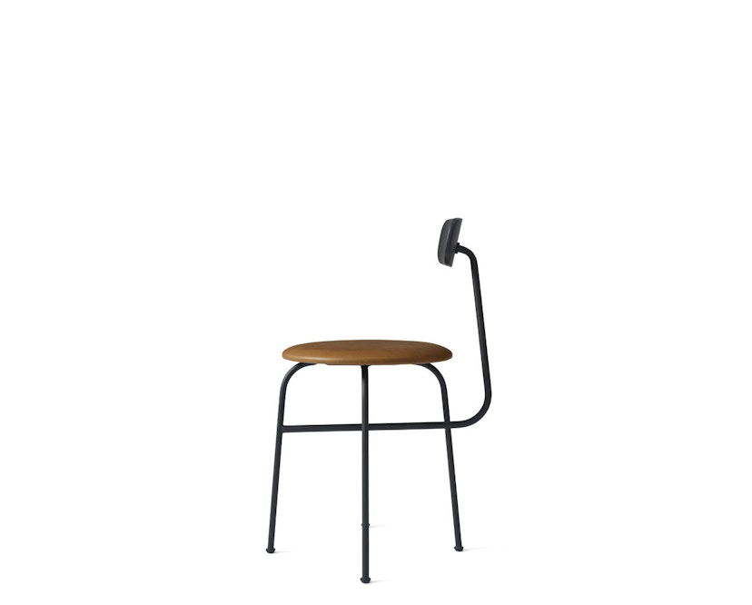 Menu - Afteroom Dining Chair 4 leer - zwart - cognac - 3