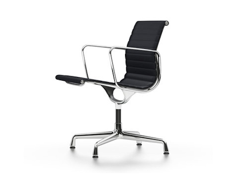 Vitra - Aluminium Chair - EA 108, Gestell poliert, Filzgleiter Hartboden - Hopsak - 66 nero - 1
