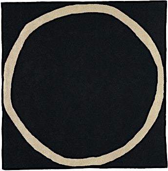 Nanimarquina - Aros square tapijt - zwart - 200 x 200 cm - 1