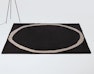 Nanimarquina - Aros square vloerkleed - zwart - 200 x 200 cm - 4 - Preview