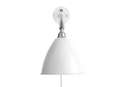 Gubi - BL7 wandlamp met schakelaar - mat wit/ chroom - 1