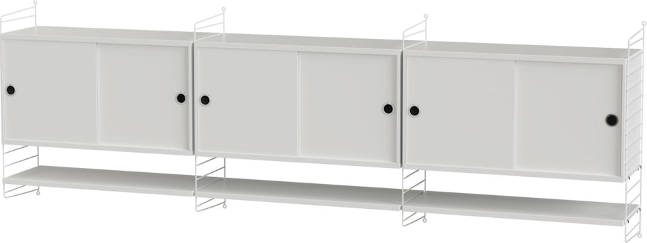 `String Furniture - Sideboard zur Wandaufhängung Wohnzimmer Bundle E - 1