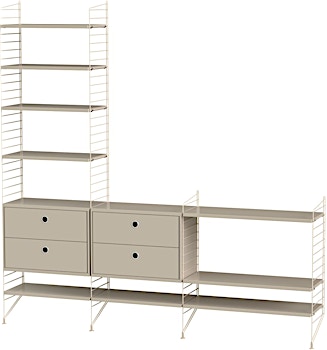 String Furniture - Plank-Kastcombinatie woonkamer Bundle J - 1