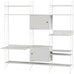 String Furniture - Combinaison d'étagères salon avec bureau configuration P - 1 - Aperçu
